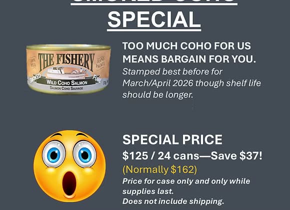Bulk Case — Smoked Coho Salmon (Case of 24)